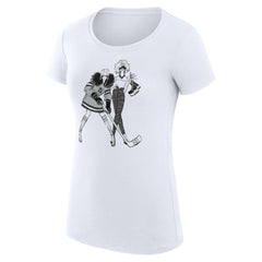 NHL White Los Angeles Kings G-III 4Her by Carl Banks Women's Super-Slim Fit Lightweight Hockey Girls T-Shirt