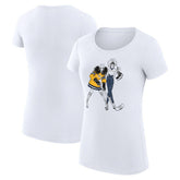 NHL White Nashville Predators G-III 4Her by Carl Banks Women's Super-Slim Fit Lightweight Hockey Girls T-Shirt