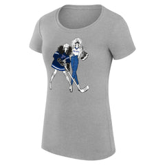 NHL Heather Gray St. Louis Blues G-III 4Her by Carl Banks Women's Super-Slim Fit Lightweight Hockey Girls T-Shirt