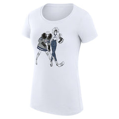 NHL White Winnipeg Jets G-III 4Her by Carl Banks Women's Super-Slim Fit Lightweight Hockey Girls T-Shirt