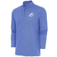 NHL Heather Royal Tampa Bay Lightning Antigua Hunk Quarter-Zip Pullover Top