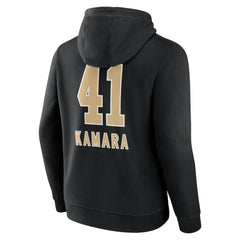 Alvin Kamara Team Wordmark Player Name & Number Pullover Hoodie - New Orleans Saints