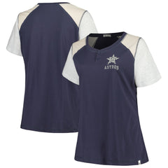 MLB Houston Astros '47 Women's Plus Size Henley T-Shirt