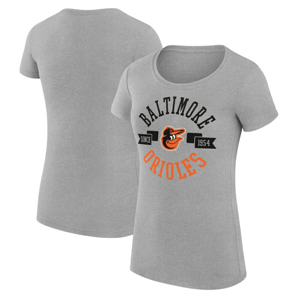 MLB Baltimore Orioles G-III 4Her by Carl Banks Women's Super-Slim Fit Lightweight City Graphic T-Shirt