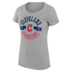 MLB Cleveland Guardians G-III 4Her by Carl Banks Women's Super-Slim Fit Lightweight City Graphic T-Shirt
