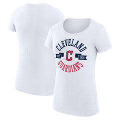 MLB Cleveland Guardians G-III 4Her by Carl Banks Women's Super-Slim Fit Lightweight City Graphic T-Shirt