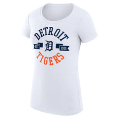 MLB Detroit Tigers G-III 4Her by Carl Banks Women's Super-Slim Fit Lightweight City Graphic T-Shirt