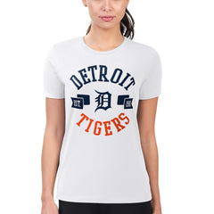 MLB Detroit Tigers G-III 4Her by Carl Banks Women's Super-Slim Fit Lightweight City Graphic T-Shirt