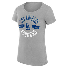 MLB Los Angeles Dodgers G-III 4Her by Carl Banks Women's Super-Slim Fit Lightweight City Graphic T-Shirt