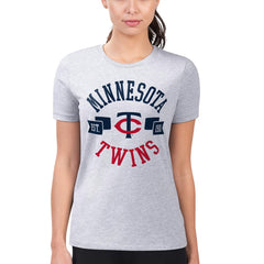 MLB Minnesota Twins G-III 4Her by Carl Banks Women's Super-Slim Fit Lightweight City Graphic T-Shirt