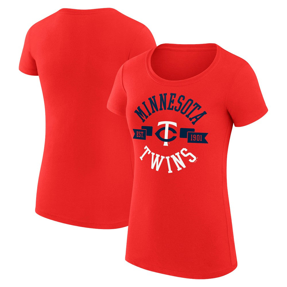 MLB Minnesota Twins G-III 4Her by Carl Banks Women's Super-Slim Fit Lightweight City Graphic T-Shirt