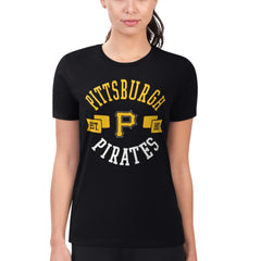 MLB Pittsburgh Pirates G-III 4Her by Carl Banks Women's Super-Slim Fit Lightweight City Graphic T-Shirt