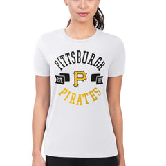 MLB Pittsburgh Pirates G-III 4Her by Carl Banks Women's Super-Slim Fit Lightweight City Graphic T-Shirt
