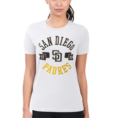 MLB San Diego Padres G-III 4Her by Carl Banks Women's Super-Slim Fit Lightweight City Graphic T-Shirt