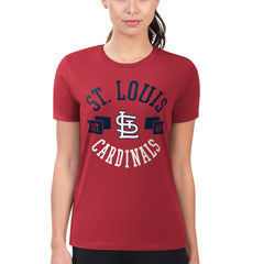 MLB St. Louis Cardinals G-III 4Her by Carl Banks Women's Super-Slim Fit Lightweight City Graphic T-Shirt