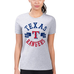 MLB Texas Rangers G-III 4Her by Carl Banks Women's Super-Slim Fit Lightweight City Graphic T-Shirt