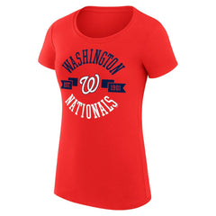 MLB Washington Nationals G-III 4Her by Carl Banks Women's Super-Slim Fit Lightweight City Graphic T-Shirt