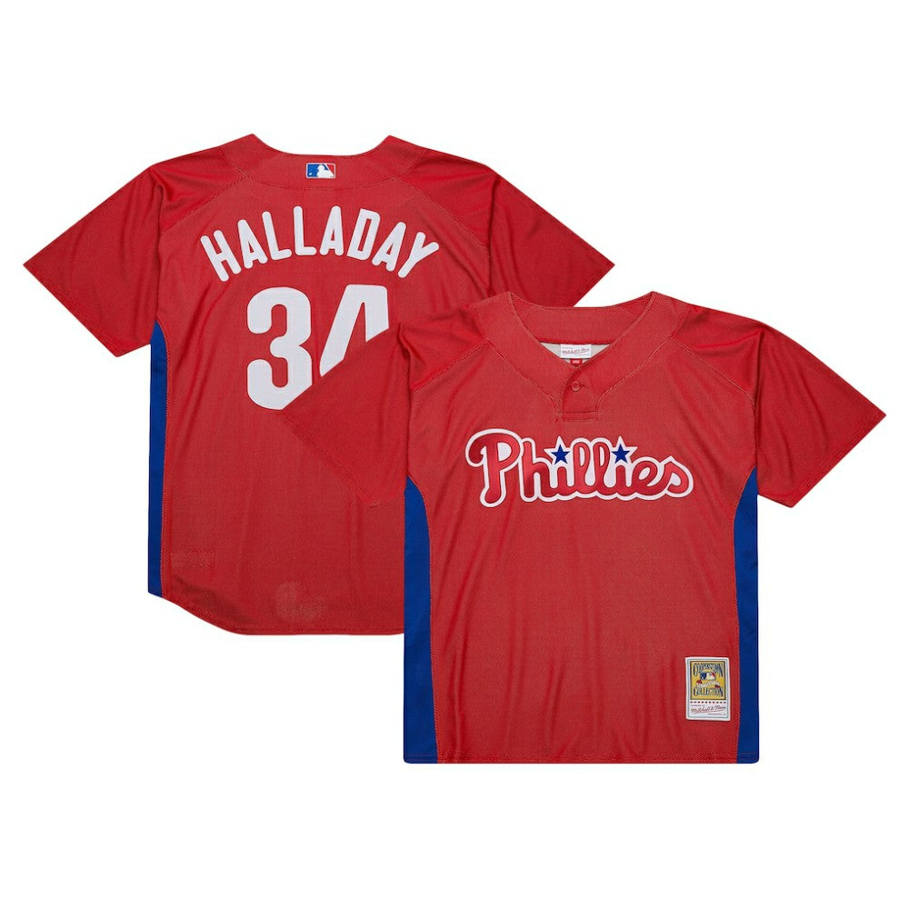 MLB Roy Halladay Philadelphia Phillies Mitchell & Ness Authentic Batting Practice Jersey