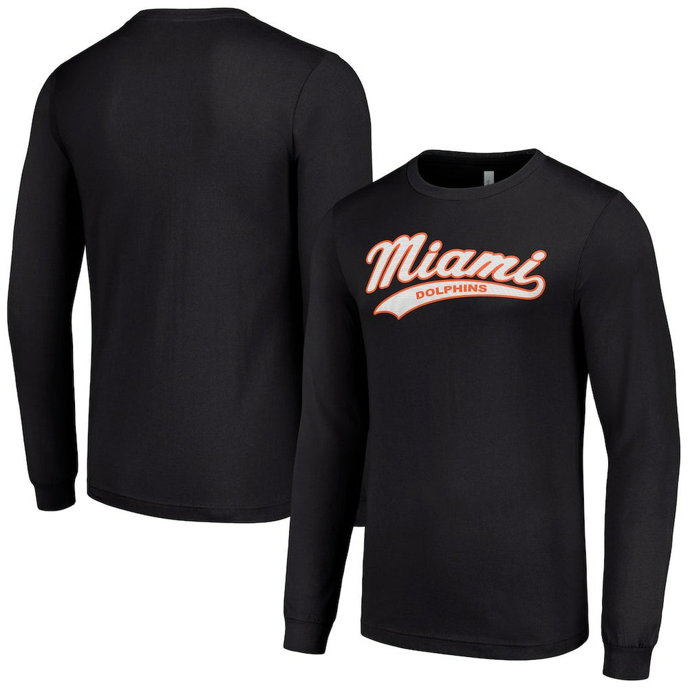 Starter Tailsweep Long Sleeve T-Shirt - Miami Dolphins