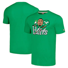 Jalen Hurts Homage Unisex Caricature Player Tri-Blend T-Shirt - Philadelphia Eagles