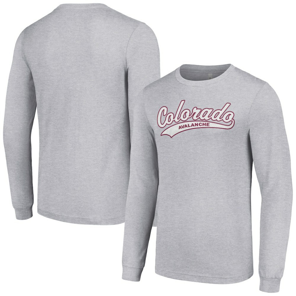 NHL Heather Gray Colorado Avalanche Starter Tailsweep T-Shirt