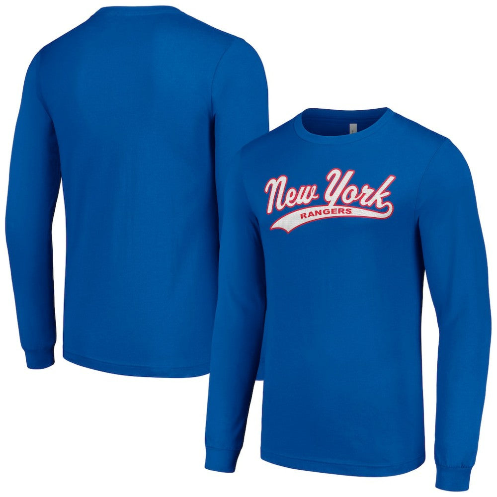NHL Blue New York Rangers Starter Tailsweep T-Shirt