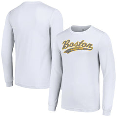 NHL White Boston Bruins Starter Tailsweep T-Shirt