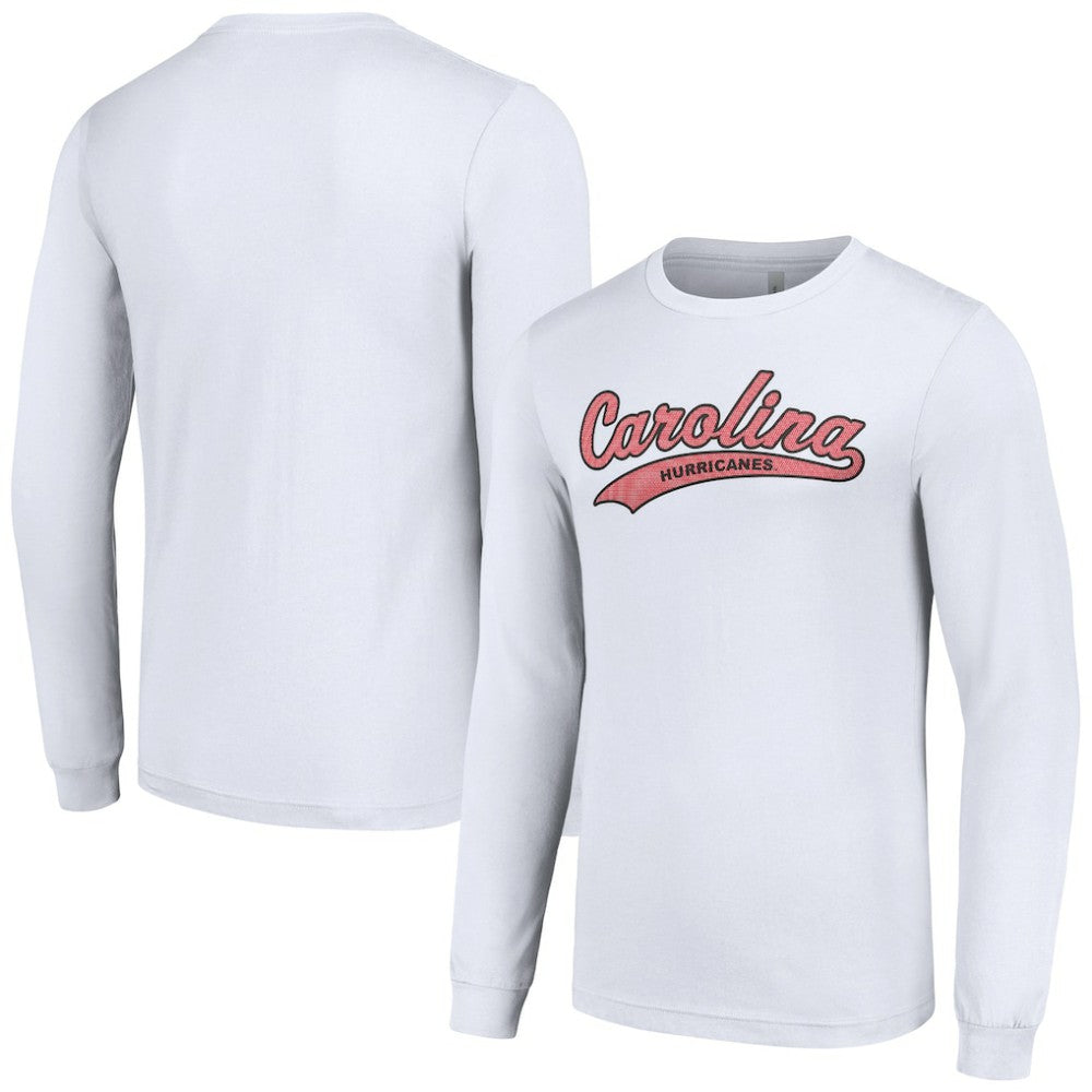 NHL White Carolina Hurricanes Starter Tailsweep T-Shirt