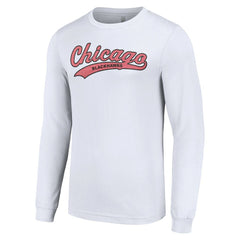 NHL White Chicago Blackhawks Starter Tailsweep T-Shirt