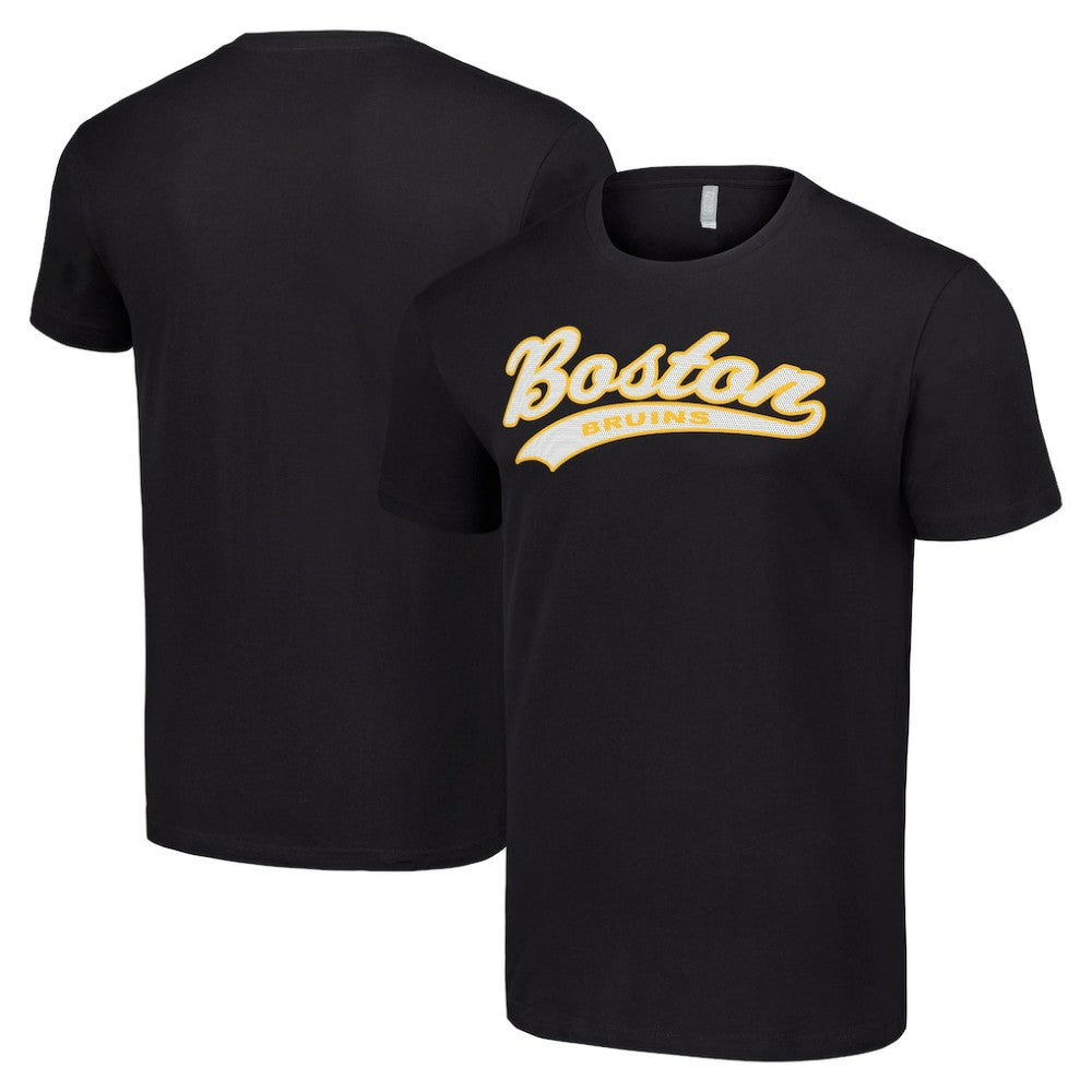 NHL Black Boston Bruins Starter Tailsweep T-Shirt