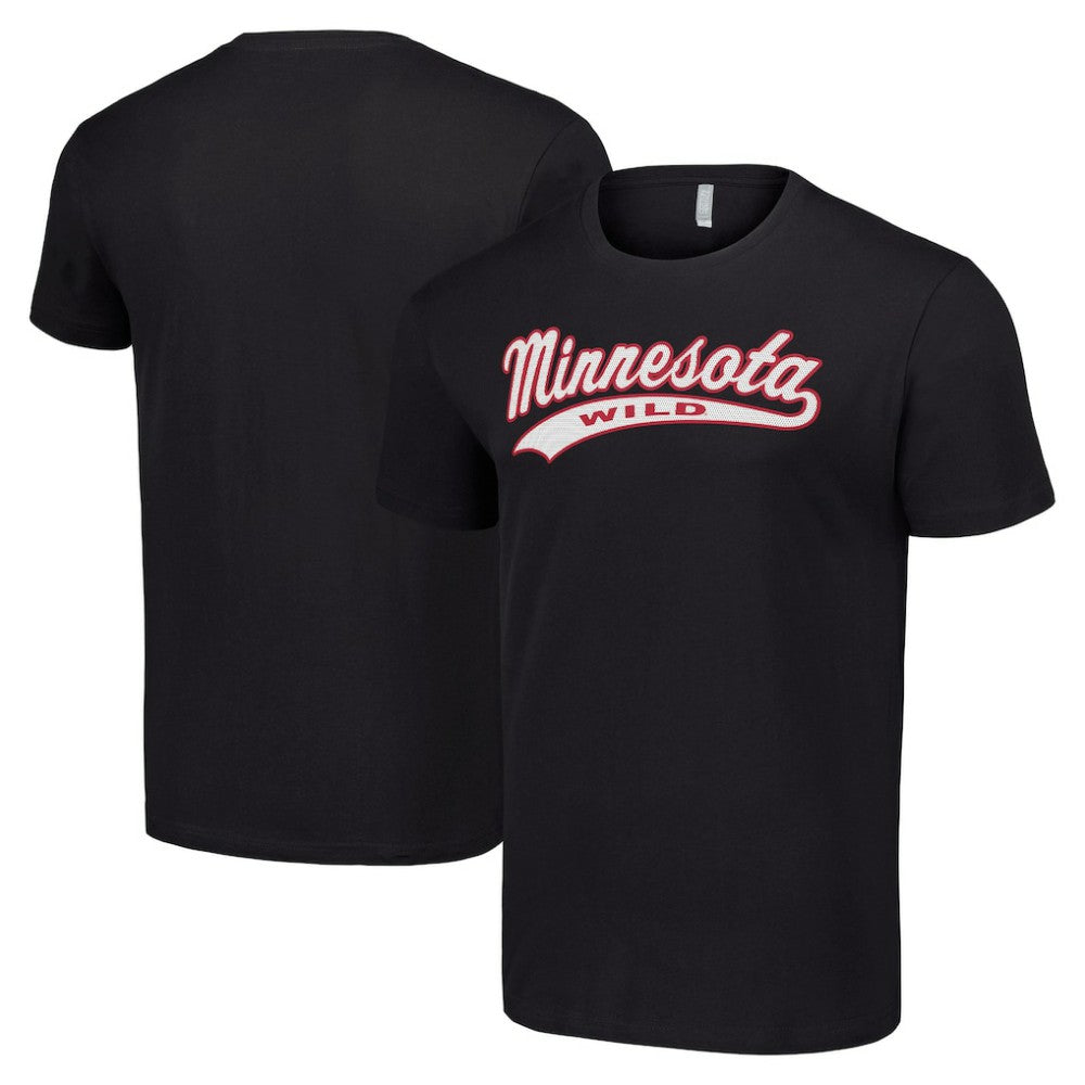 NHL Black Minnesota Wild Starter Tailsweep T-Shirt