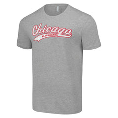 NHL Heather Gray Chicago Blackhawks Starter Tailsweep T-Shirt