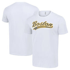 NHL White Boston Bruins Starter Tailsweep T-Shirt