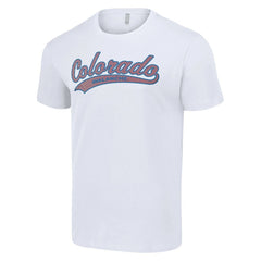 NHL White Colorado Avalanche Starter Tailsweep T-Shirt