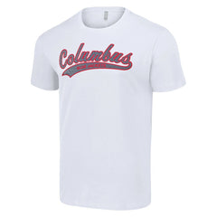 NHL White Columbus Blue Jackets Starter Tailsweep T-Shirt
