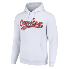 NHL White Carolina Hurricanes Starter Tailsweep Fleece Tri-Blend Pullover Hoodie