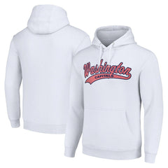 NHL White Washington Capitals Starter Tailsweep Fleece Tri-Blend Pullover Hoodie