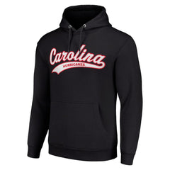 NHL Black Carolina Hurricanes Starter Tailsweep Fleece Tri-Blend Pullover Hoodie