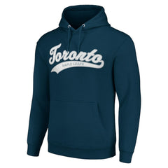 NHL Navy Toronto Maple Leafs Starter Tailsweep Fleece Tri-Blend Pullover Hoodie