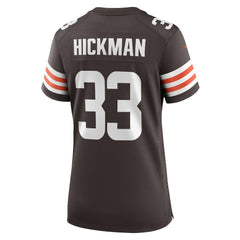 Ronnie Hickman Women's Team Game Jersey - Cleveland Browns