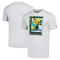 NBA Giannis Antetokounmpo Milwaukee Bucks Homage Unisex SkyBox Player Tri-Blend T-Shirt