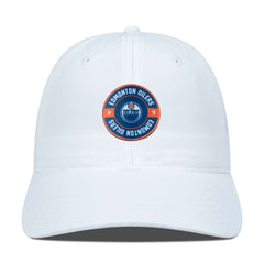NHL White Edmonton Oilers Levelwear Women's Haven Adjustable Hat