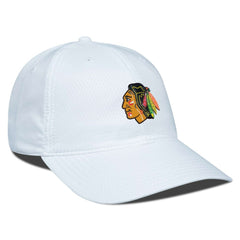 NHL White Chicago Blackhawks Levelwear Matrix Adjustable Hat