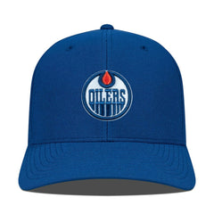 NHL Blue Edmonton Oilers Levelwear Fusion Lefty Cap
