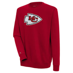 Antigua Victory Crewneck Pullover Sweatshirt - Kansas City Chiefs