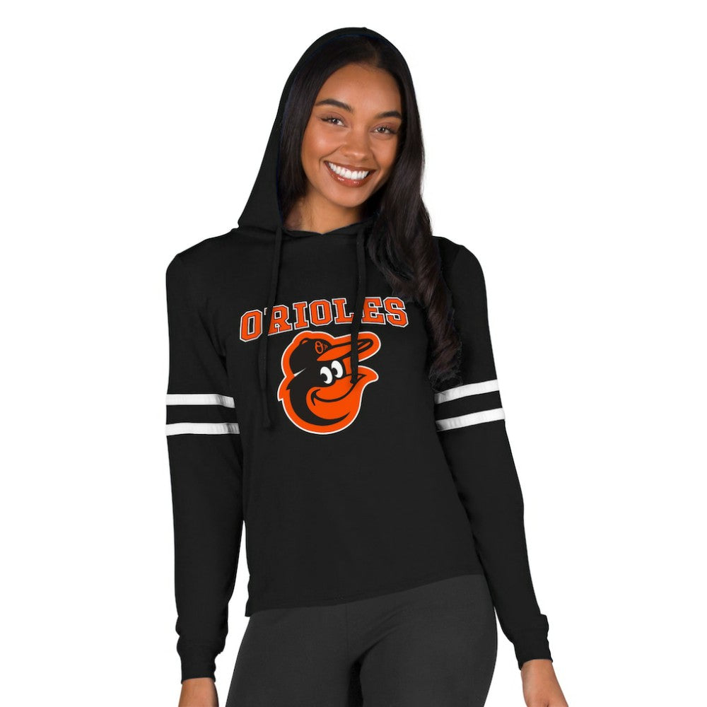 MLB Baltimore Orioles Concepts Sport Women's Marathon Lightweight Lounge Pullover Hoodie