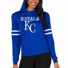 MLB Kansas City Royals Concepts Sport Women's Marathon Lightweight Lounge Pullover Hoodie