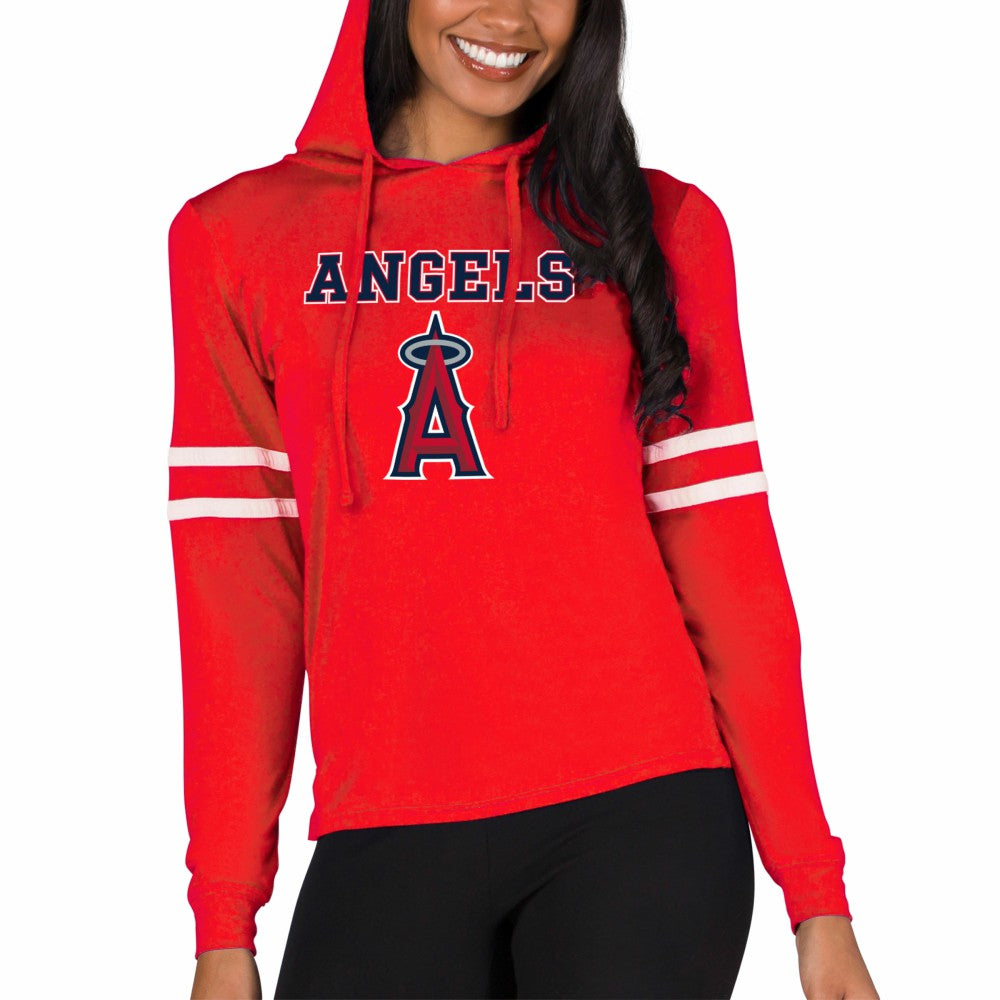 MLB Los Angeles Angels Concepts Sport Women's Marathon Lightweight Lounge Pullover Hoodie