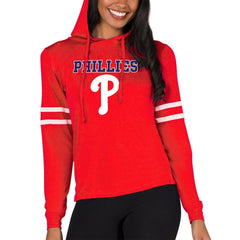 MLB Philadelphia Phillies Concepts Sport Women's Marathon Lightweight Lounge Pullover Hoodie