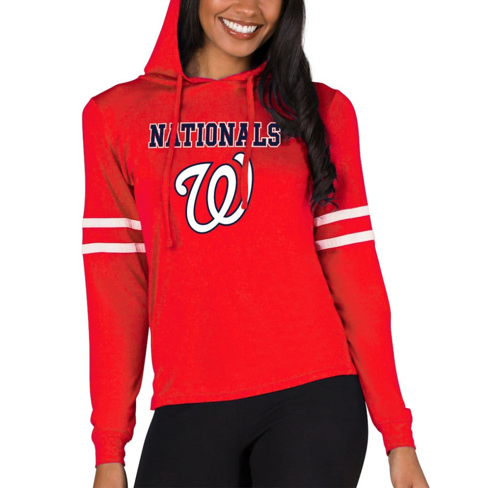 MLB Washington Nationals Concepts Sport Women's Marathon Lightweight Lounge Pullover Hoodie